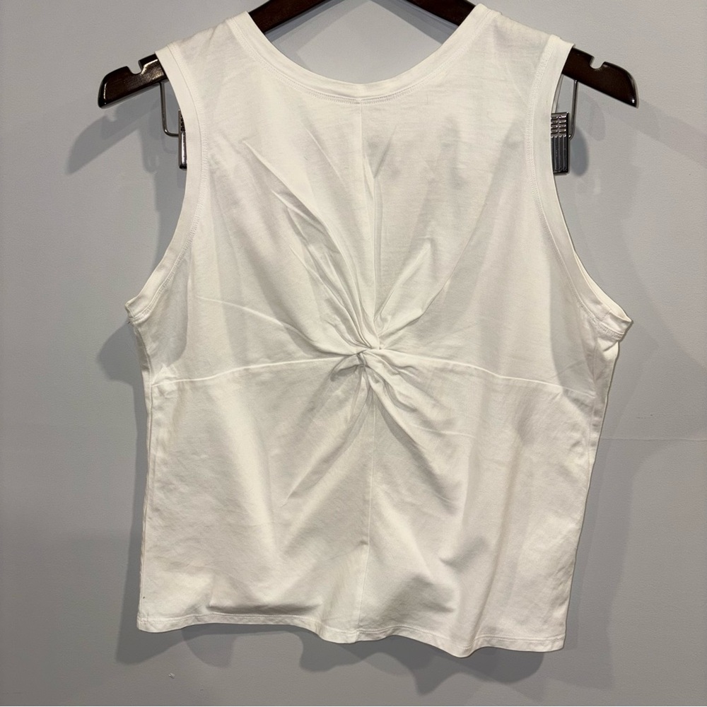 White Sleeveless Top